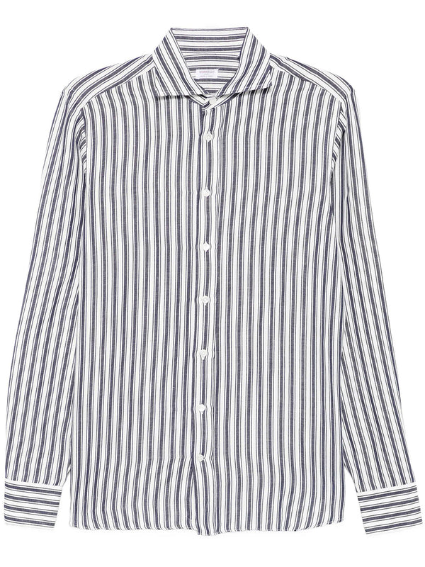 Camicia A Maniche Lunghe A Righe