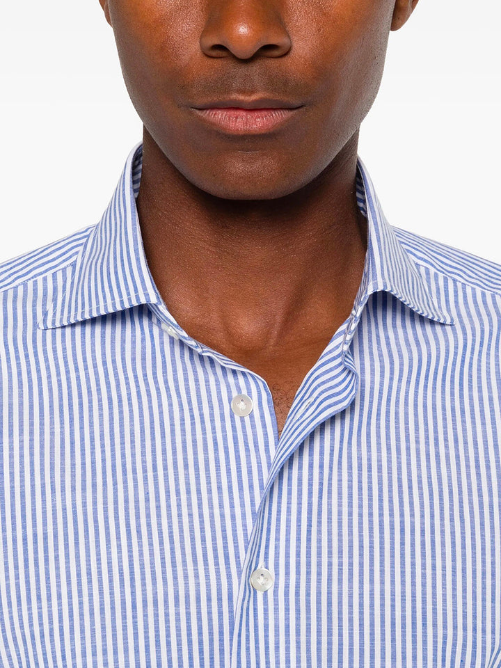 Borriello CAMICIA - Blu | 3affe16d93e8d92f7d67639f8fd419026751c5e1