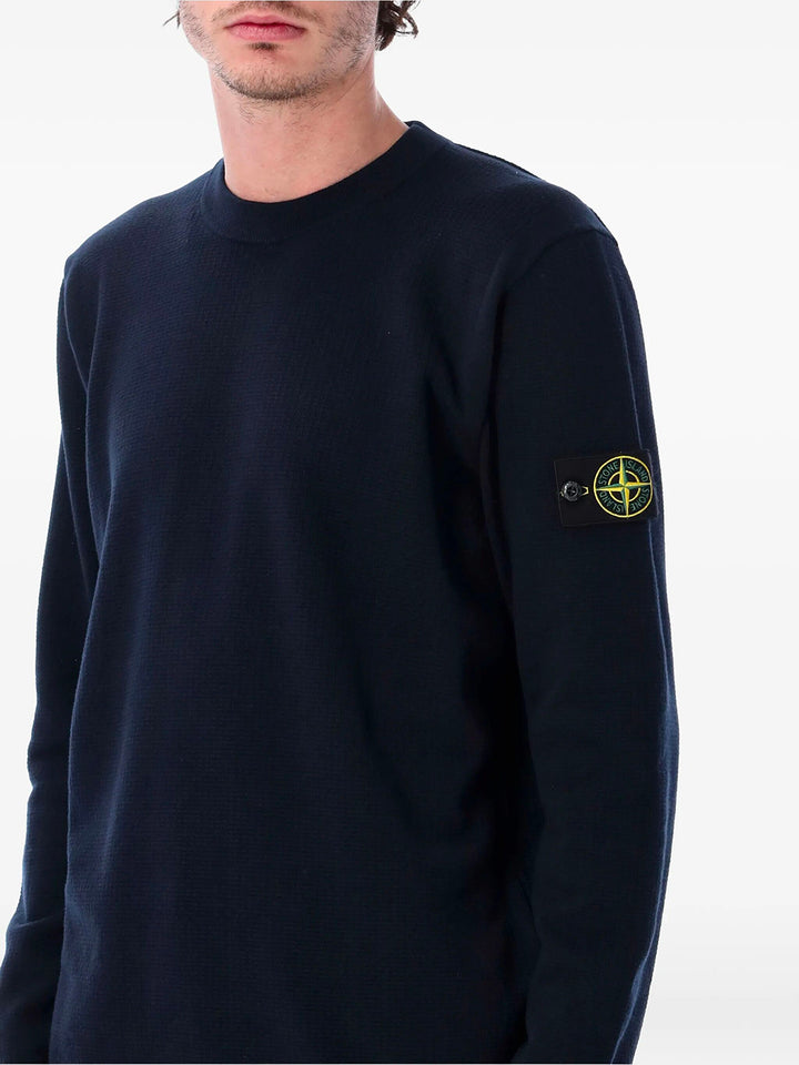 Stone Island Round neck - Blu | 7697e0257442038132d84d0a558f56c82627188b