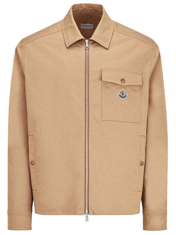 Giacca-Camicia In Gabardine Di Misto Cotone