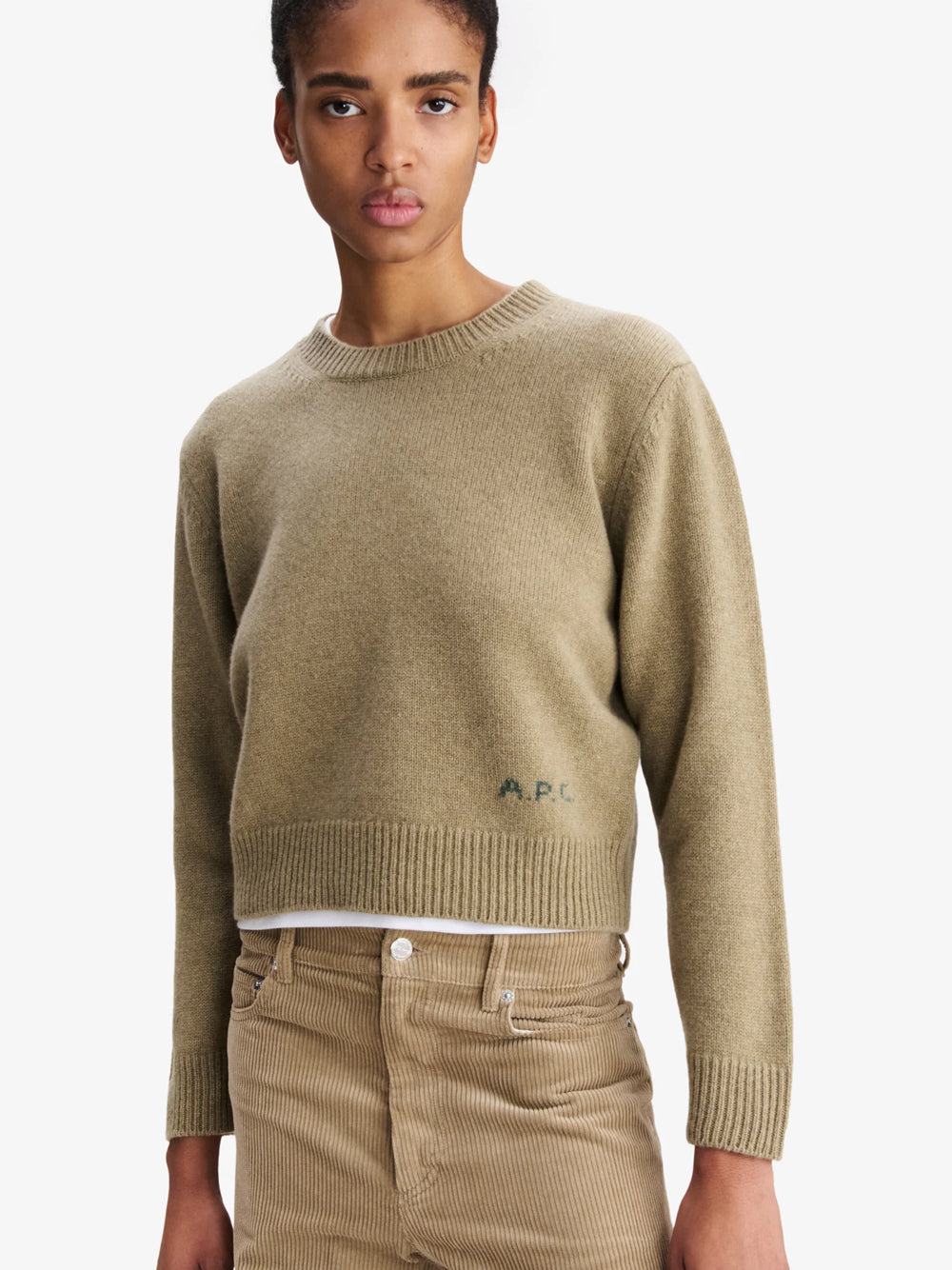 A.P.C. Pullover - Nude & Neutrals | ce8fe7f53fbc1d3f5af891cd3784b1b1418c821c