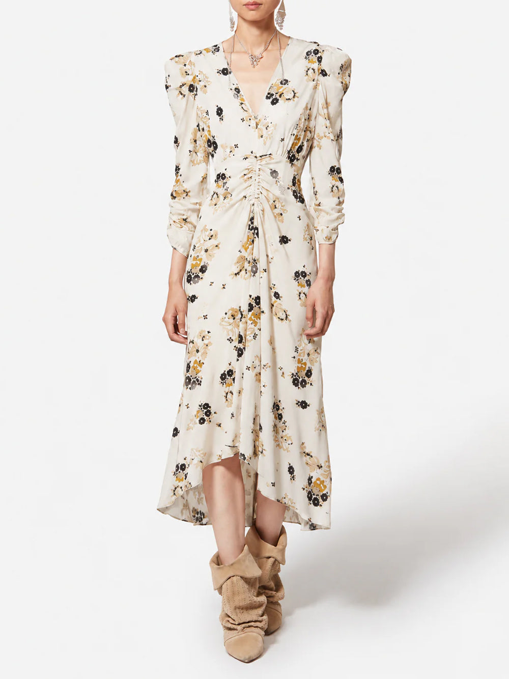 Isabel Marant Midi dresses - Nude & Neutrals | bcfb5f7415fa16f9847a302bb9270d752669a40c