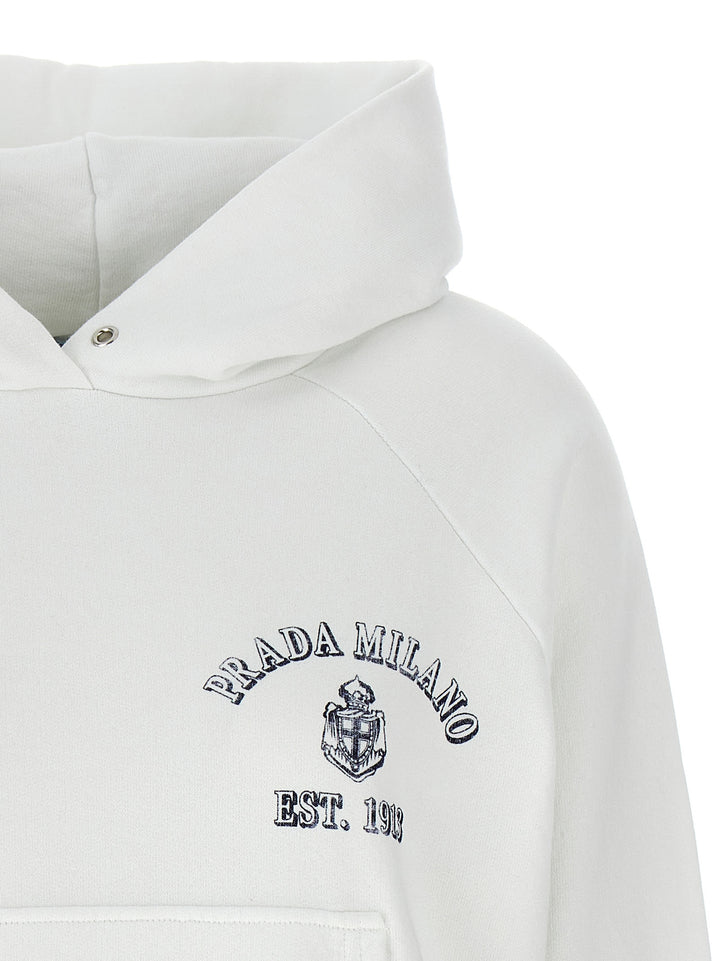Prada Vintage Hoodie Felpe - Bianco | fb11e576c3259c913d3d3a207dc3790b628a5e2f