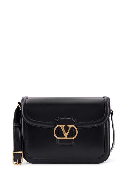 Valentino Garavani 9to5 Leather Shoulder Bag With Vlogo Signature Closure