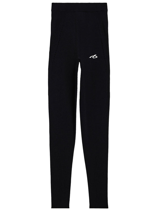 Leggings Techwear In Maglia Di Viscosa Sportiva