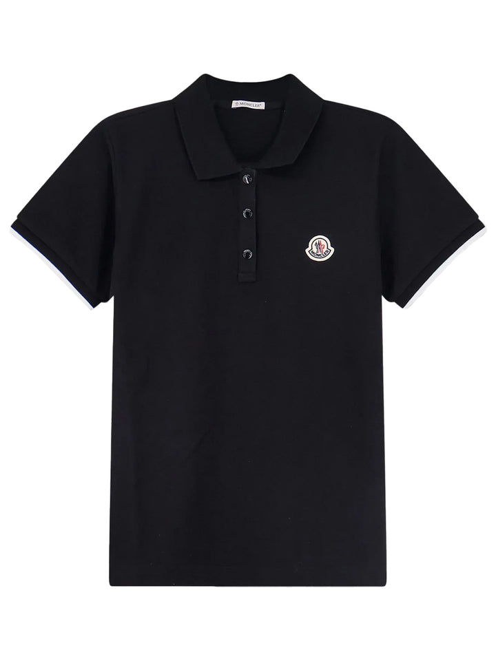 Moncler Polo - Nero | 8b43c9c75f0d04043c3c55f64eb02a2f945282bc