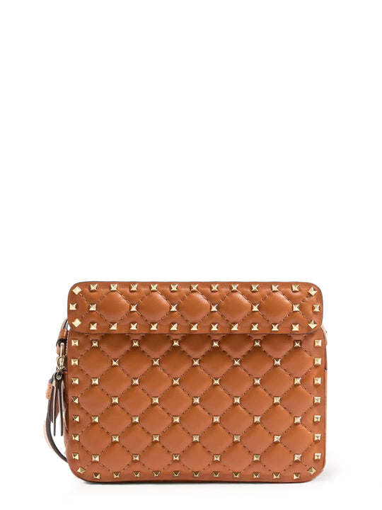 Rockstud Spike Leather Shoulder Bag