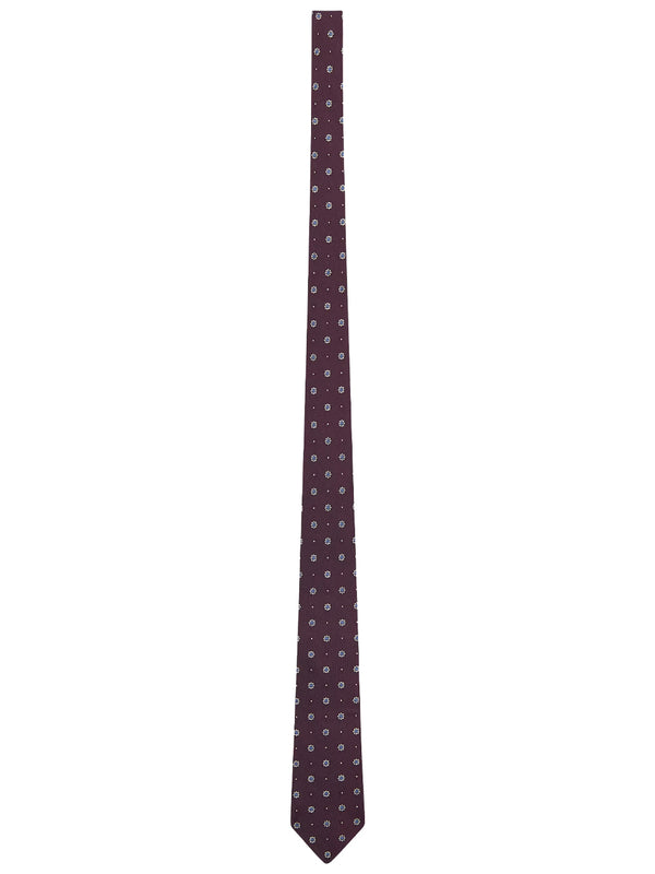 Cravatta In Jacquard Di Seta
