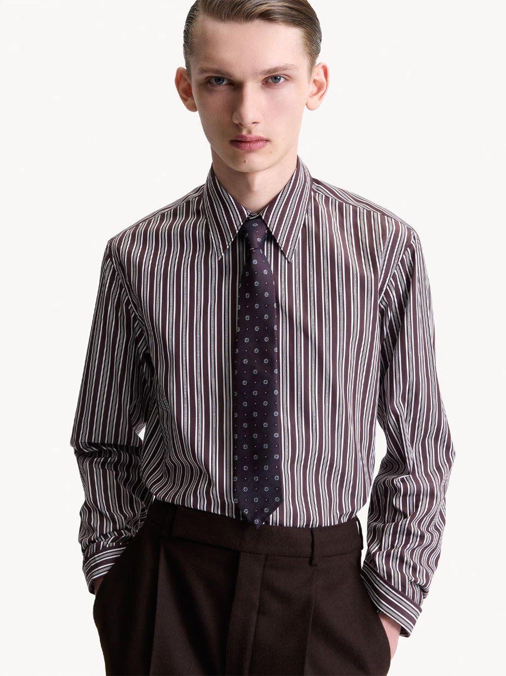 Saint Laurent Paris Ties - Rosso | 36e291f4a7f3d932c09567dd194999b349c76624