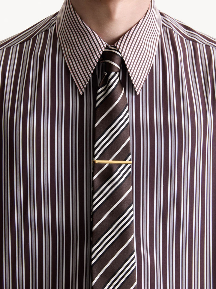 Saint Laurent Paris Ties - Marrone | abb9eaf600fb16be966ac7eaac9bcf9417fc049c
