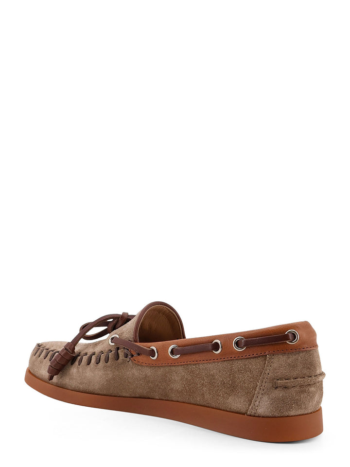 Valentino Garavani Flat shoes - DARK KHAKI-TOBACCO/BARK BROWN | cc97ff4cb9e26019b55d3c17165e71689cc281bd