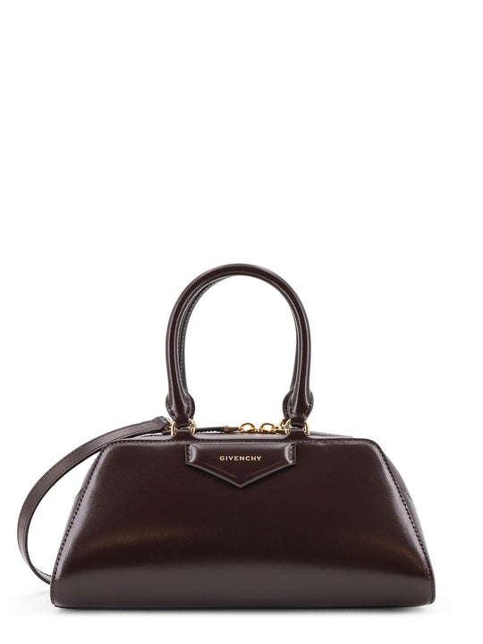 Antigona East West Small Leather Shoulder Bag