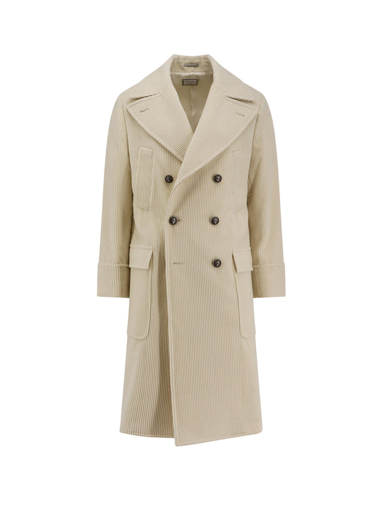 Ribbed Cashmere Coat