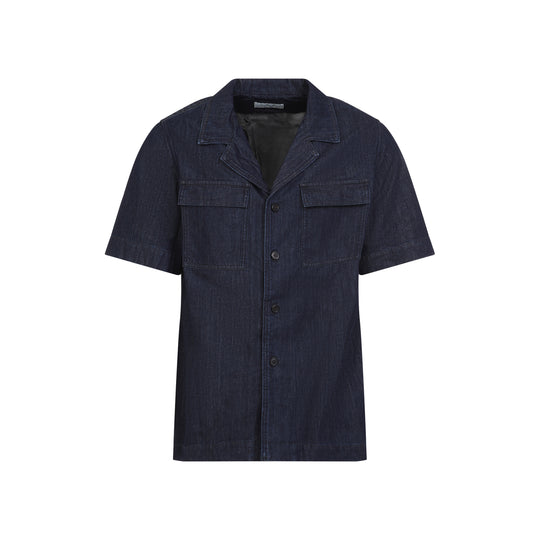 Blue Cameron Cotton Shirt