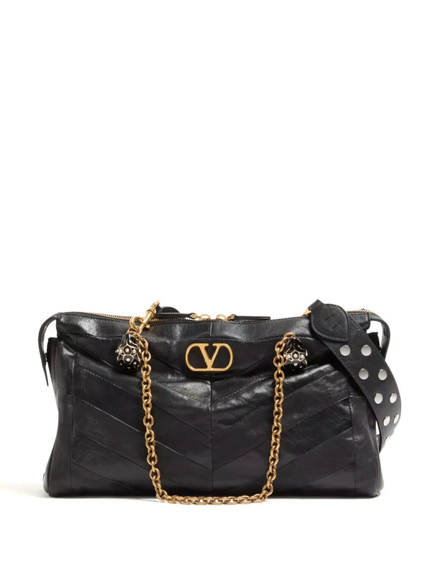 Borsa A Spalla Valentino Garavani Panthea In Nappa Motivo Chevron
