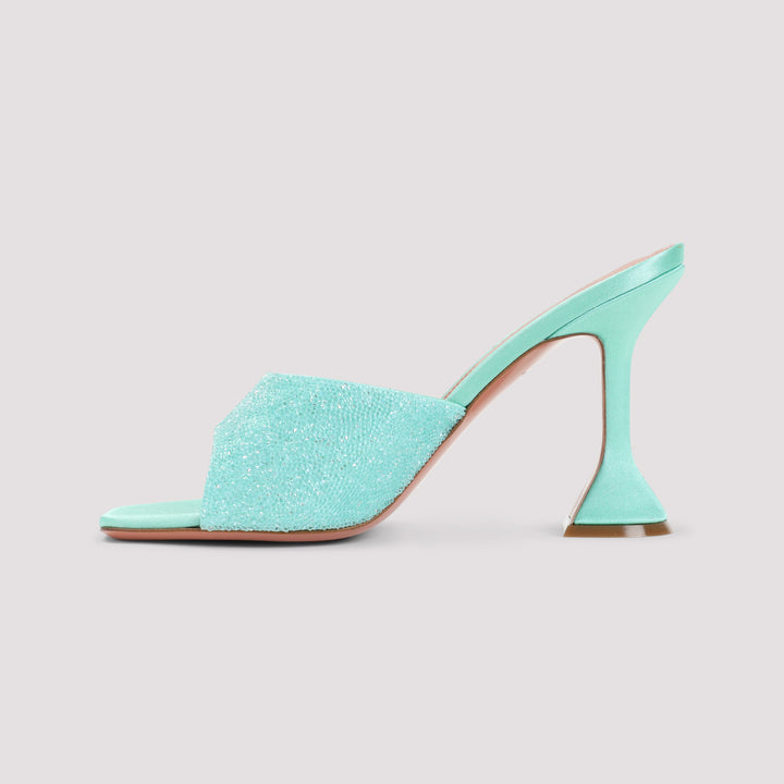 Amina Muaddi Sandali - Verde | 4d685c3f9c175635cbceeab4b147ca843505c5f4