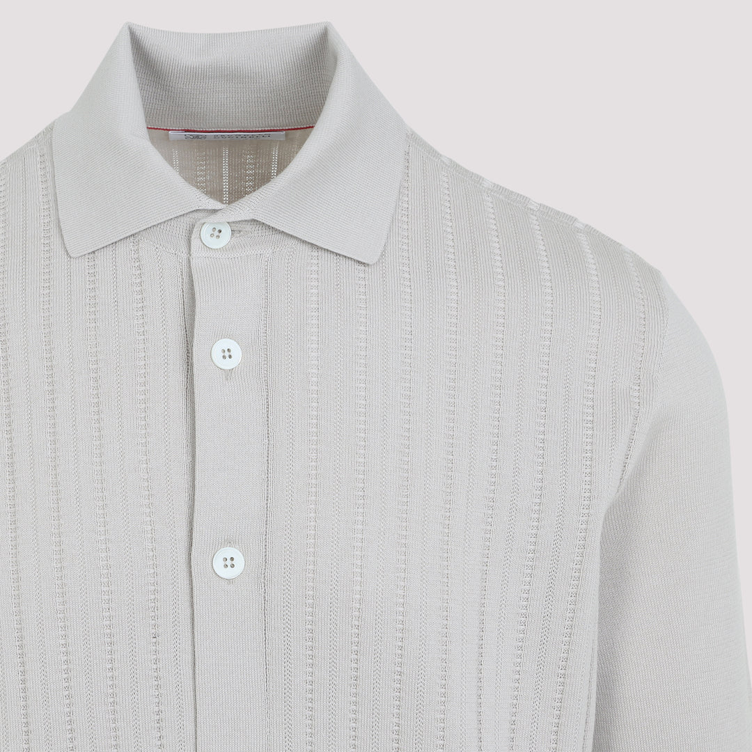 Brunello Cucinelli Polo - Nude & Neutrals | bdab8fb4c72a95e0064f8f0527fc8cb9831e6392