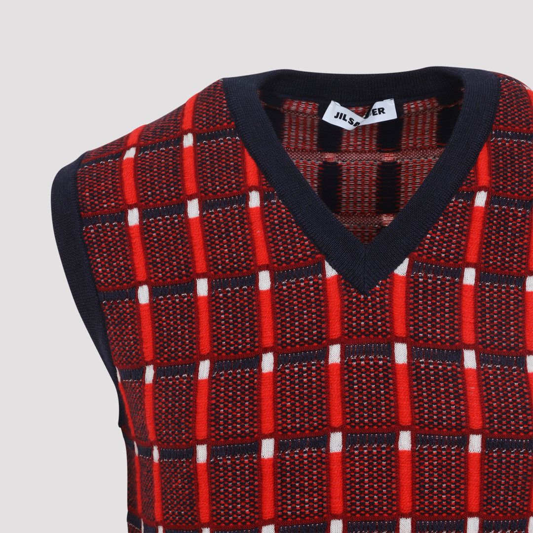 Jil Sander Gilet - Rosso | 04d51259c2dc36fd8680f0dbd0ed17cf729af834