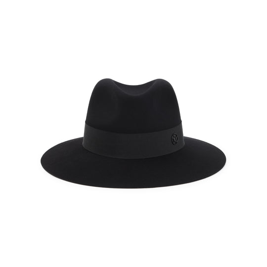 Black Wool Henrietta Hat