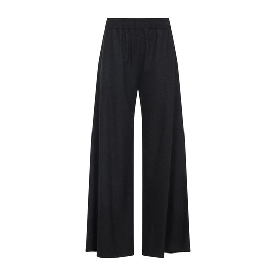 Grey Wide Leg Virgin Wool Pants