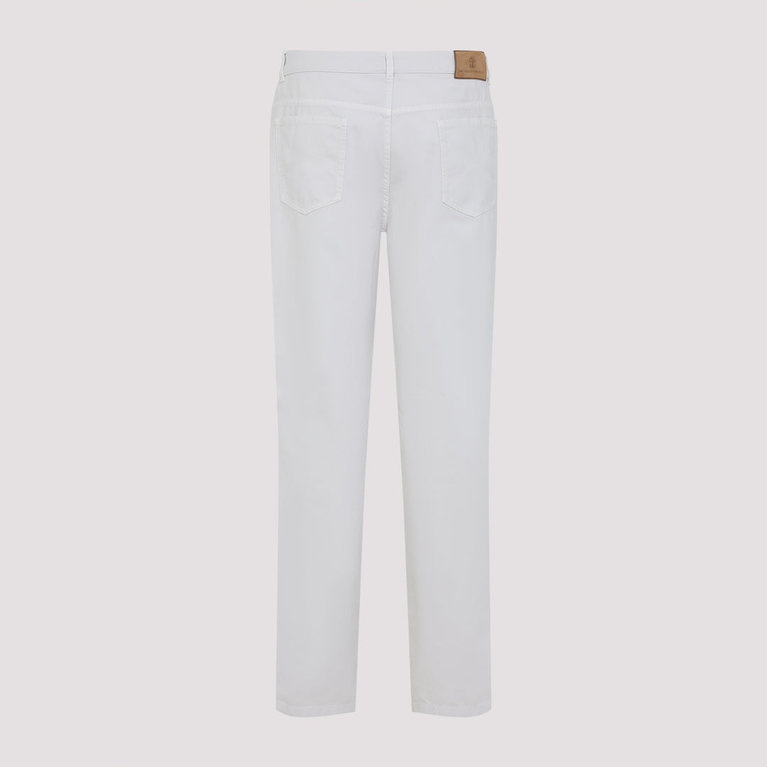 Brunello Cucinelli Regular & straight leg - Bianco | b9563c32f078808411c9df99b4a731de499c9202