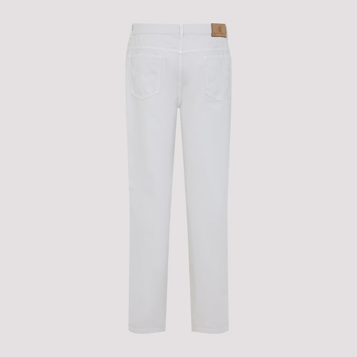 Brunello Cucinelli Regular & straight leg - Bianco | b9563c32f078808411c9df99b4a731de499c9202