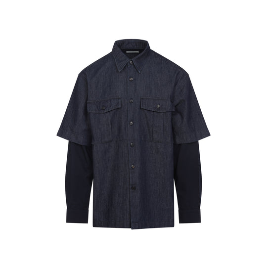 Blue Cassen Cotton Shirt