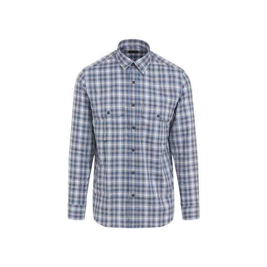 Blue Cotton Shirt