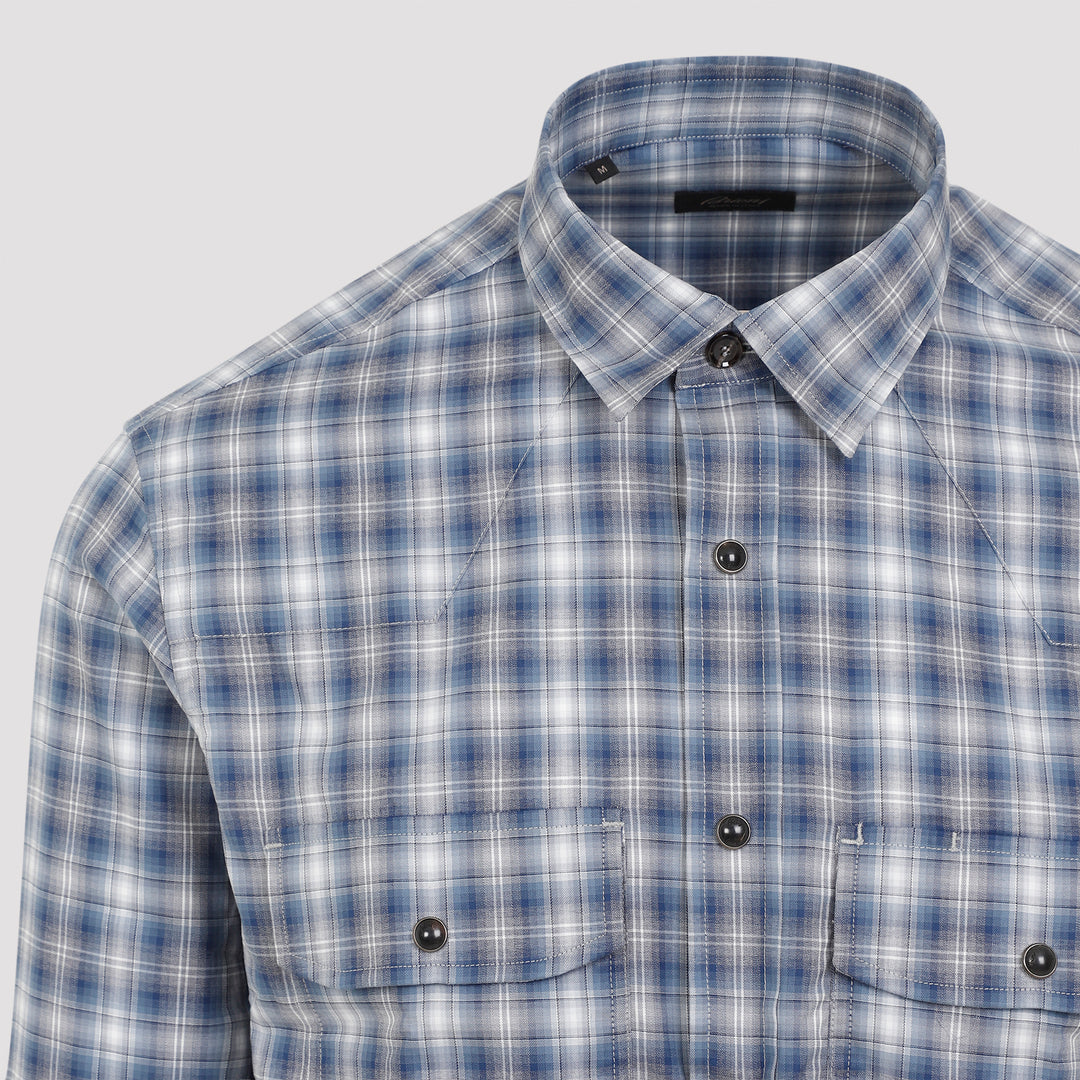 Brioni Shirts - Blu | b39f8352d3b2d614663583151c0e469afbab62f0