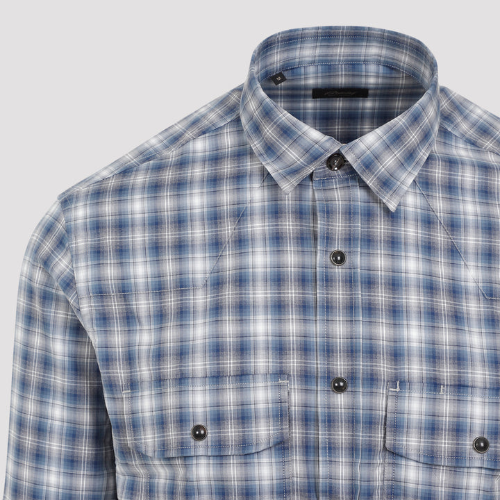 Brioni Shirts - Blu | b39f8352d3b2d614663583151c0e469afbab62f0