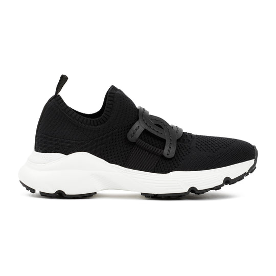 Black Tech Fabric Sneakers