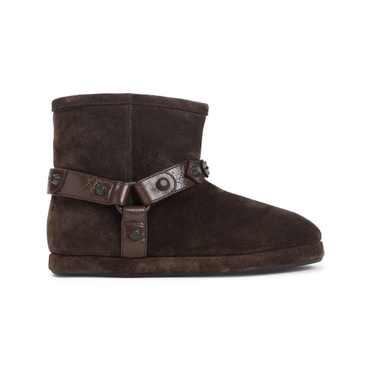 Dark Brown Alaska Soft Suede Leather Boots