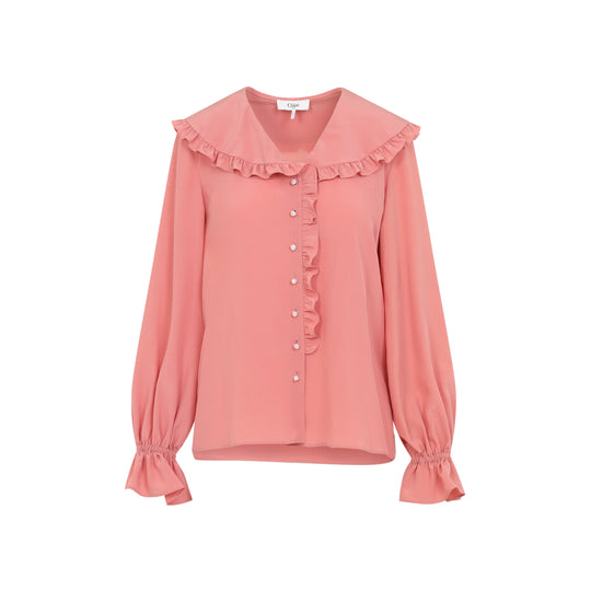 Pink Silk Blouse
