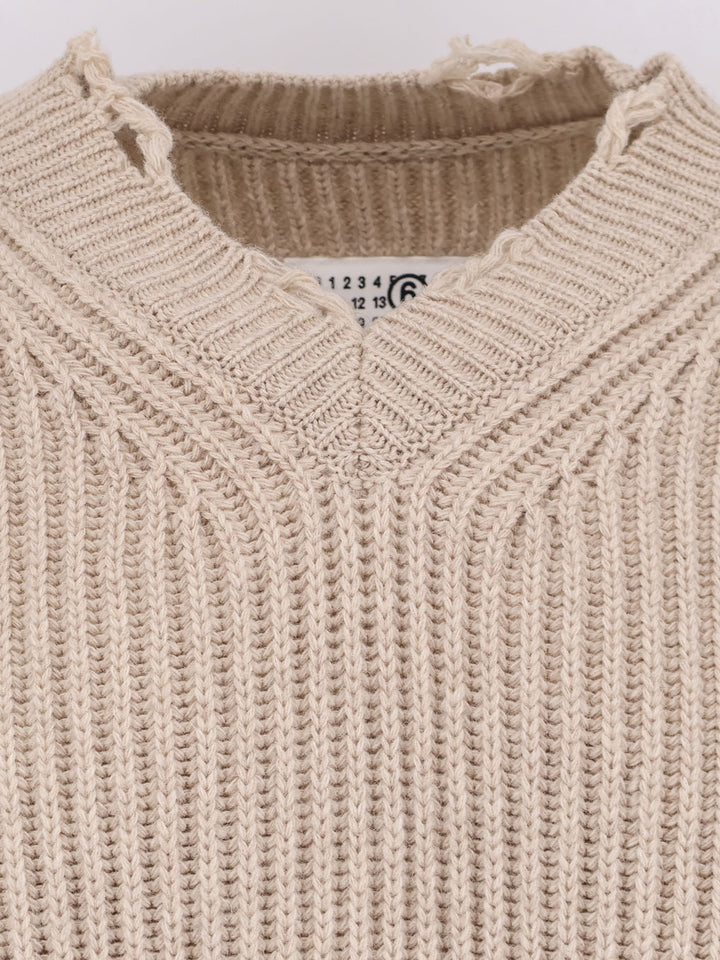 Mm6 Maison Margiela Sweaters - Light and natural | 5ea30d3c77d5c3901e925d19c968ae781536f742