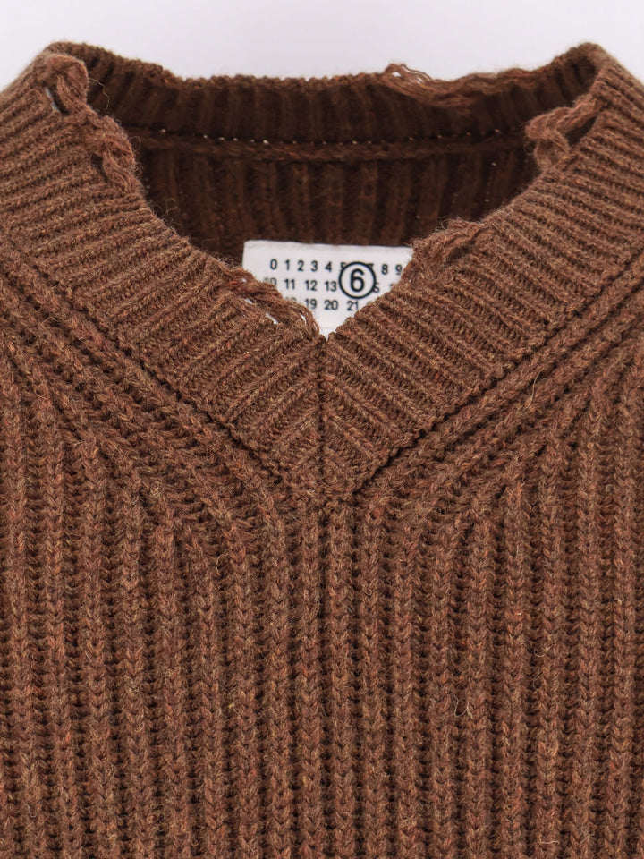 Mm6 Maison Margiela Sweaters - Marrone | d83a3c2e26bbd753984378eb6da56a3faab1844b