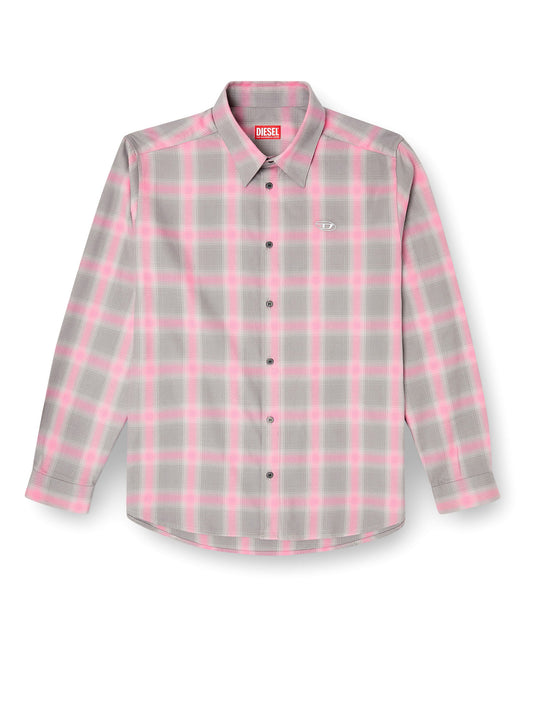 S-Simply Check Cotton Blend Shirt