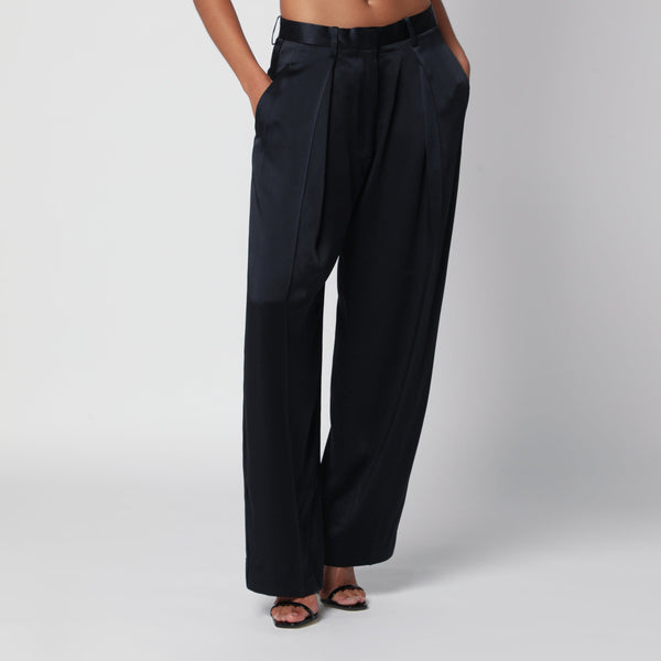 Cecilia Midnight Acetate And Viscose Trousers