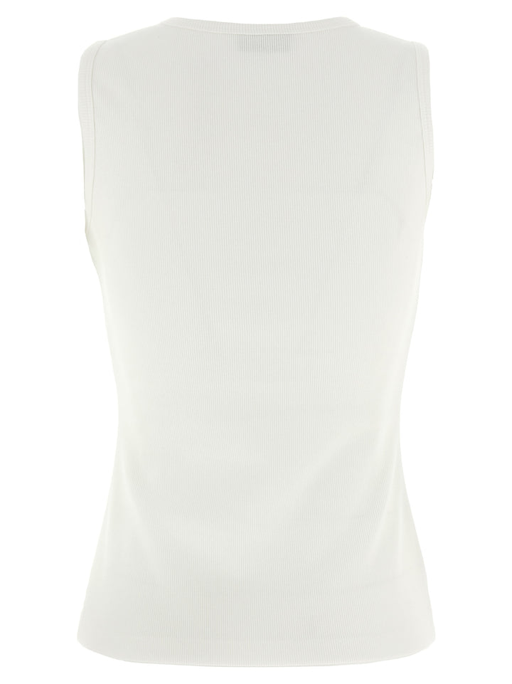 Magda Butrym Ribbed Top Top - Bianco | 40b2092667c72e0c5384debdc266b973af0a0ad8