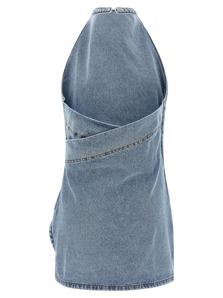 Magda Butrym Denim 10 Dress Abiti - Celeste | 2eb6727b10076d9a079933eced9a6a14bd246539