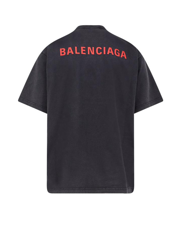 Balenciaga T-shirts and Polos - FADED WASHED BLK/RED | d66965dabfa52dbee4a34907103e422c25a96eb0