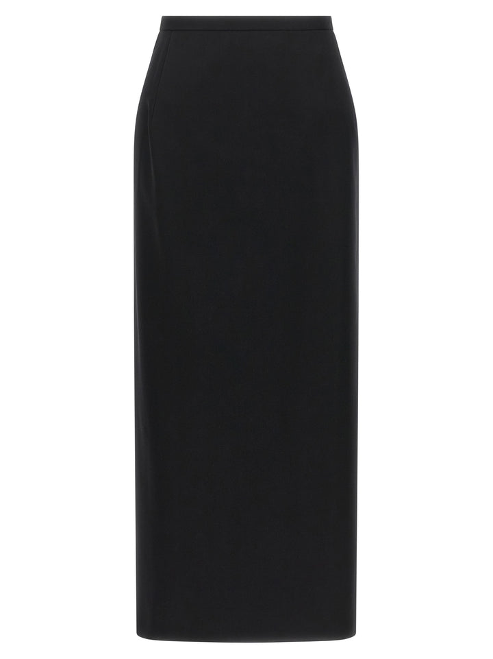Magda Butrym Skirt With Closure And Back Panel Gonne - Nero | 2aeaee540b69c02aa6d4fed059de04af6064a34e