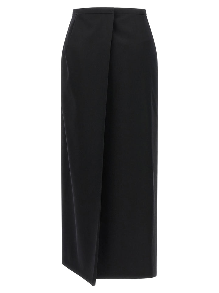 Magda Butrym Skirt With Closure And Back Panel Gonne - Nero | 5c4f0d5ac582b7f79c5a45143d708b9ade576f07