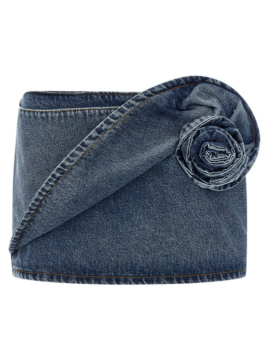 Denim 12 Skirt Gonne Blu