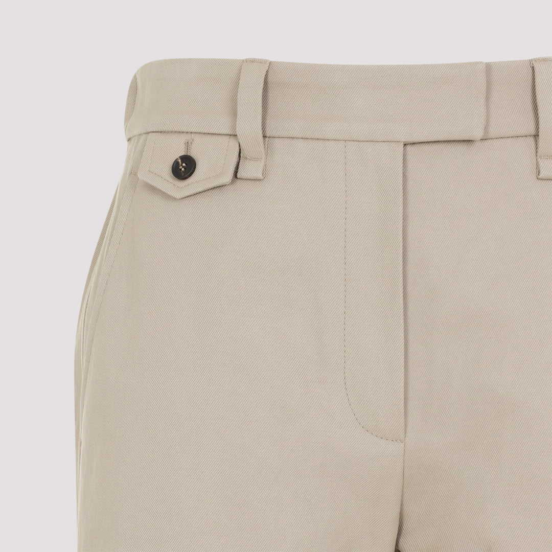 Brunello Cucinelli Cropped - Nude & Neutrals | 9b80b1f54f1de4fe24e7c78b208062b2bb657748