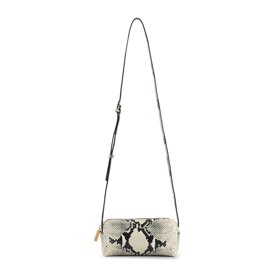 Black And White Kye Mini Calf Leather Crossbody Bag