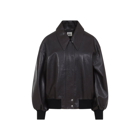 Brown Shelman Lamb Leather Jacket