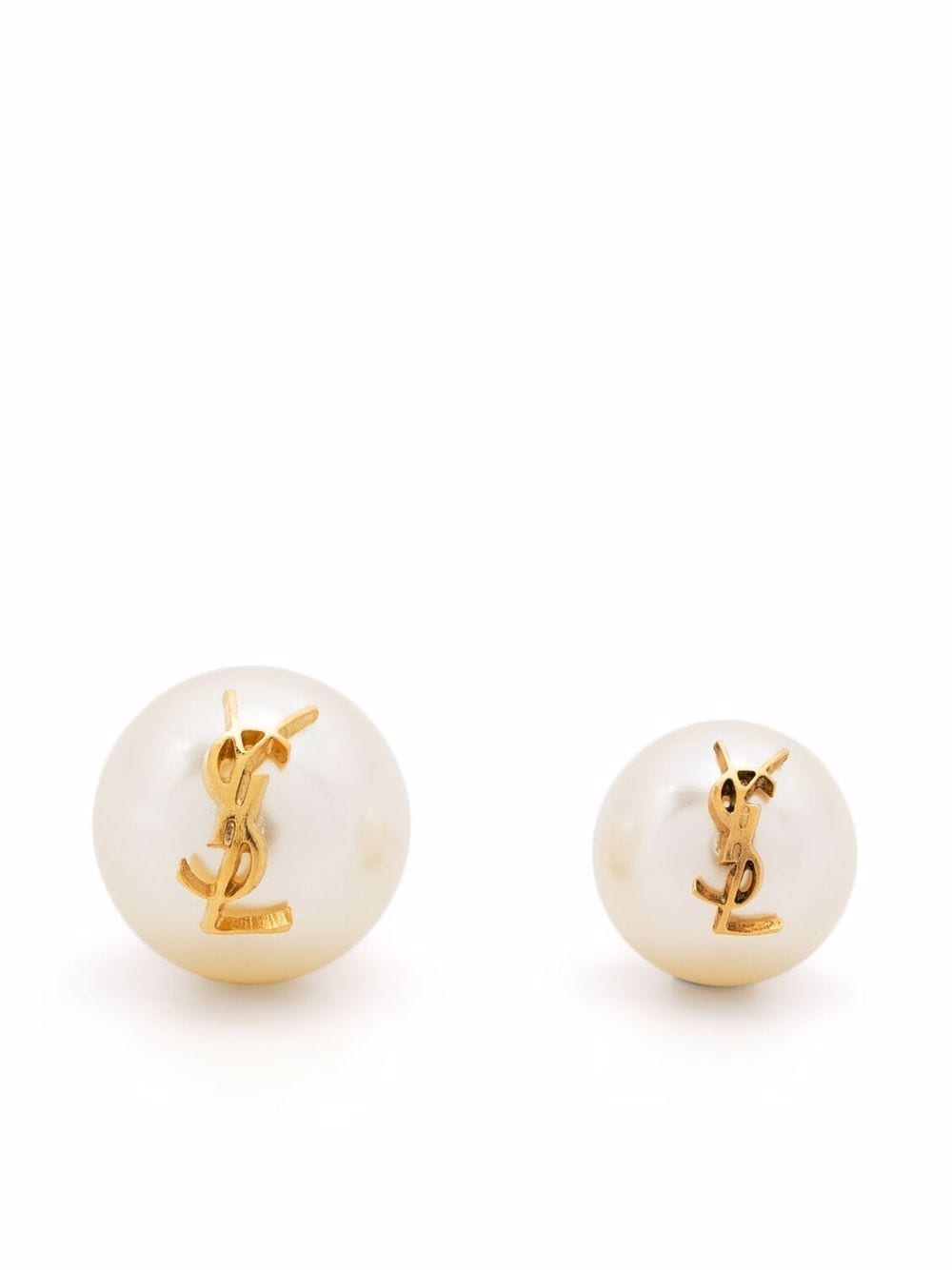 Saint Laurent Paris Orecchini - Bianco | 870de5f8f4b8bb7a35ffabfa48b91486fcf3ccd5
