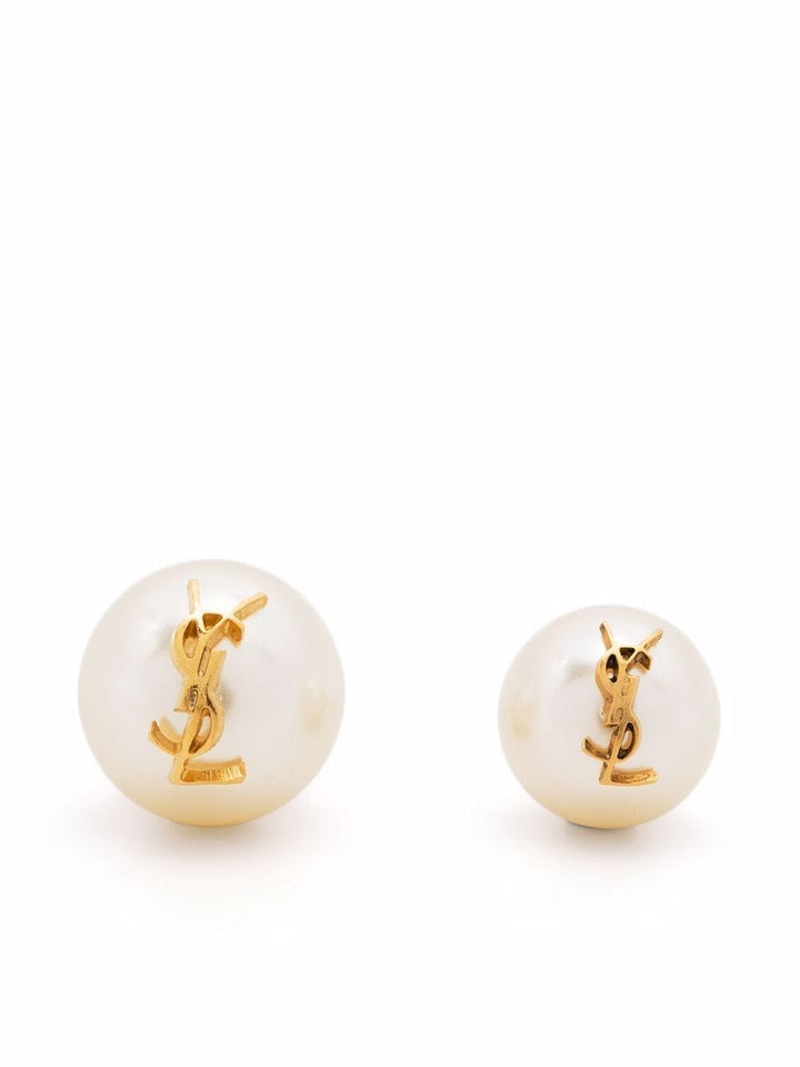 Saint Laurent Paris Orecchini - Bianco | 870de5f8f4b8bb7a35ffabfa48b91486fcf3ccd5