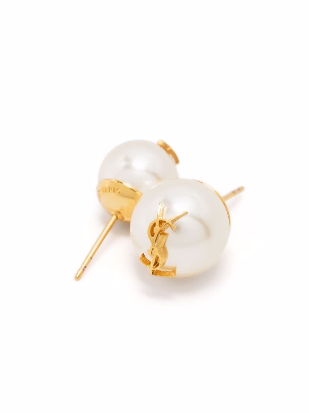 Saint Laurent Paris Orecchini - Bianco | db53275416658f942576a4d8dd7a1c6f969340ca