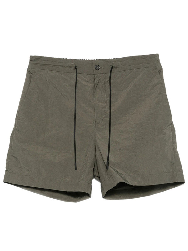 Shorts aus geknittertem Nylon mit Tunnelzug